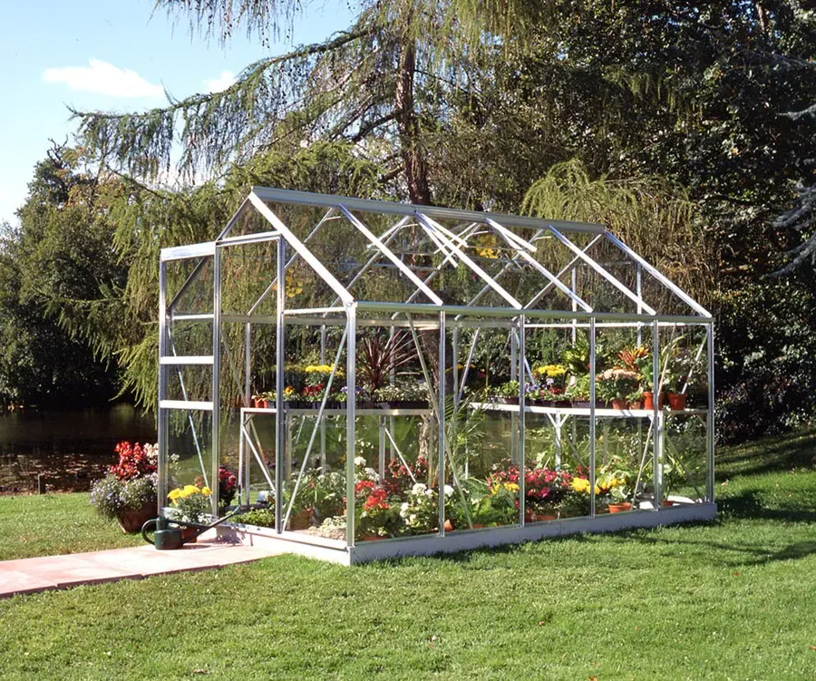 Halls Popular 6x10 - Aluminium - 3mm Toughened Glass